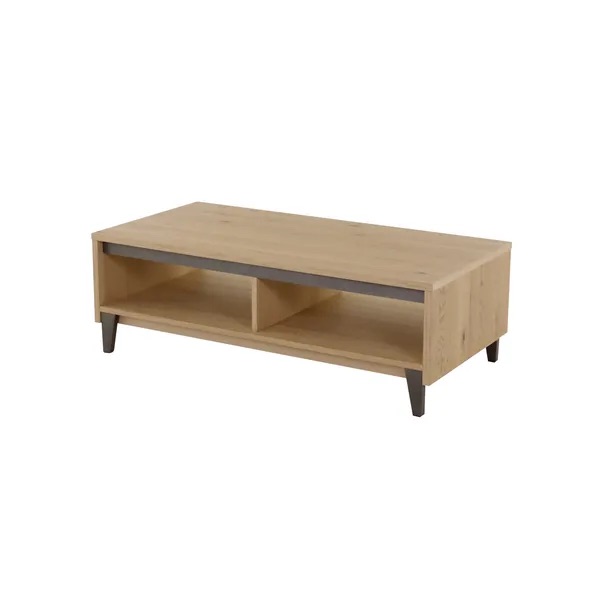 Table basse rectangulaire 120x60xh40cm Chêne blanc