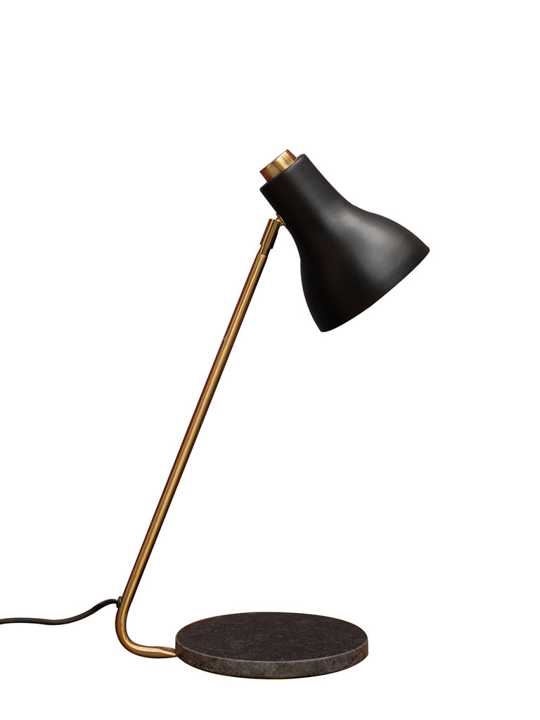 Lampe de bureau marbre noir