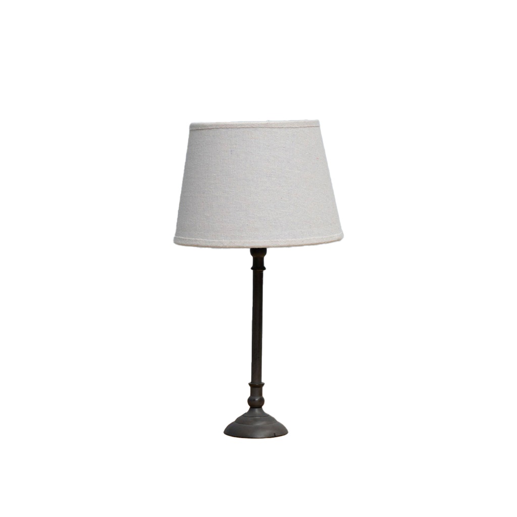 Lampe patine grise