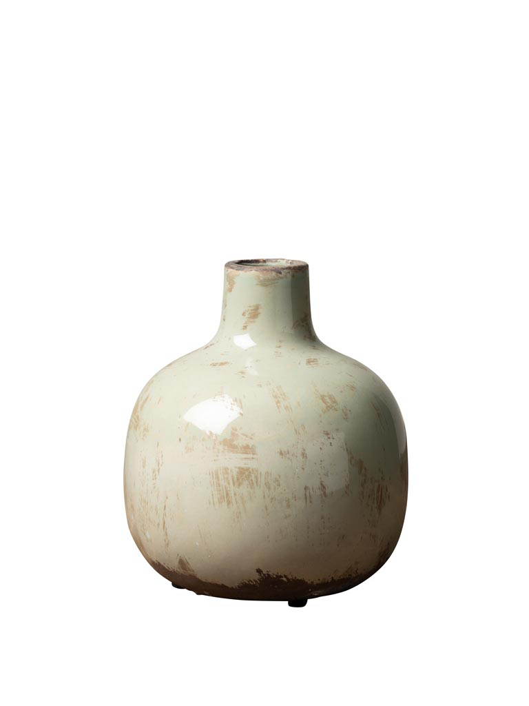 Vase céramique GM vert de gris