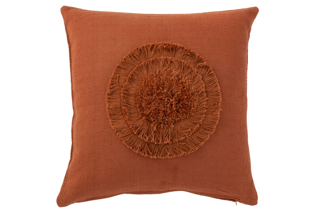 Coussin terracotta 45 X 45 cm