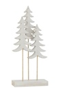 Sapins blanc sur socle en bois "L"