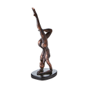 Sculpture POSE debout bronze noir