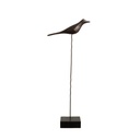 Oiseau bois sculpté sur tige GM