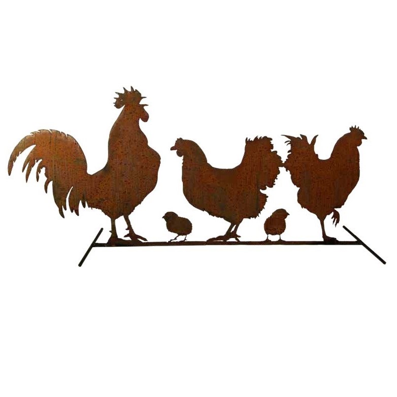 Bordure Coq-poule-poussin 65x30cm