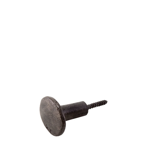 [FG000121] Bouton de placard ou tiroir métal rond noir PM