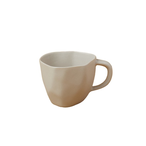 [BH000053] Tasse grès blanc