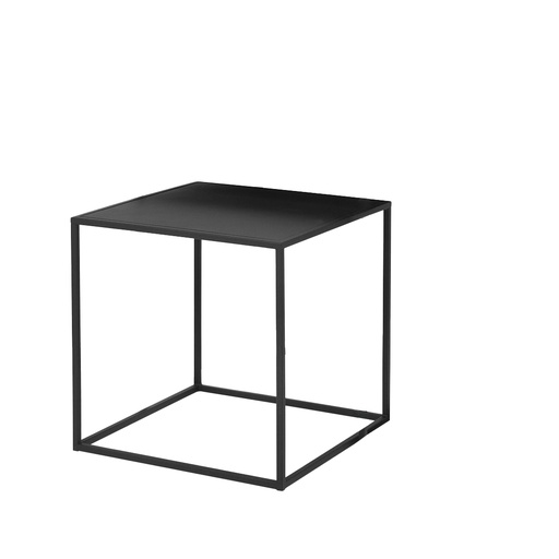 [BO000053] Table basse carrée métal noir PM