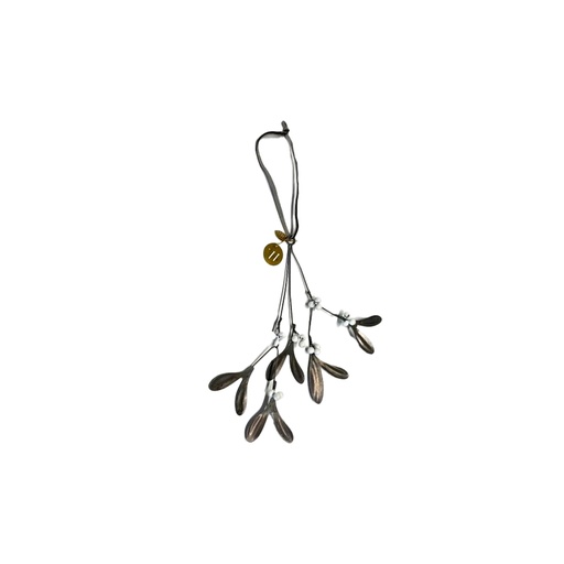 [DW000006] Bouquet de gui perles et breloques zinc