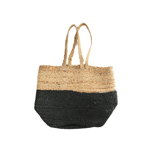 [DW000046] Sac cabas jute noir et naturel