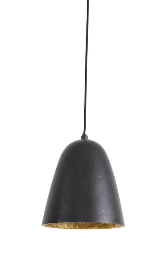 [LL000084] Suspension Ø18x20 cm SUMERI noir mat-or