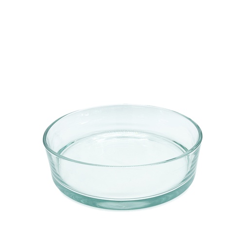 [MF000615] Coupe cylindrique en verre Ø: 29 H: 8 cm