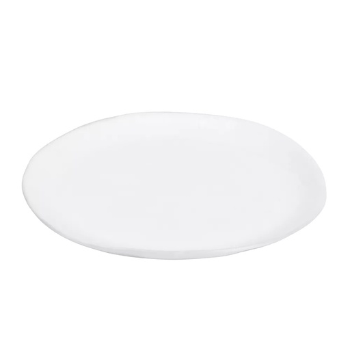 [PO001213] Assiette Porcelino plate ovale blanche