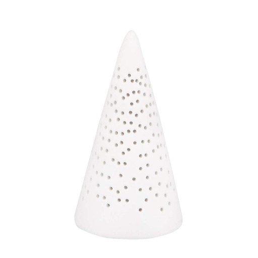 [RW000226] Noël sapin porcelaine LED motifs ajourés mini PM