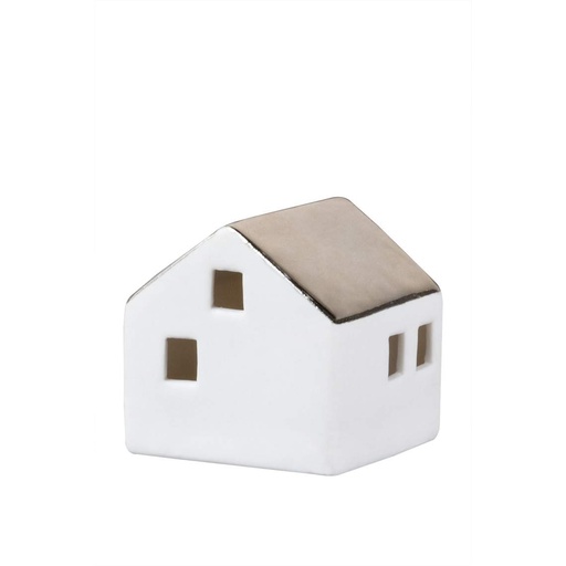 [RW000275] Mini maison porcelaine led (Medium h5)