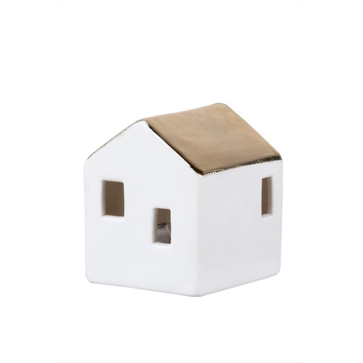 [RW000317] Mini maison porcelaine led (Small h4.5)