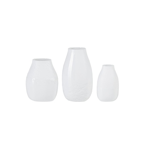 [RW000605] Set de 3 vases porcelaine