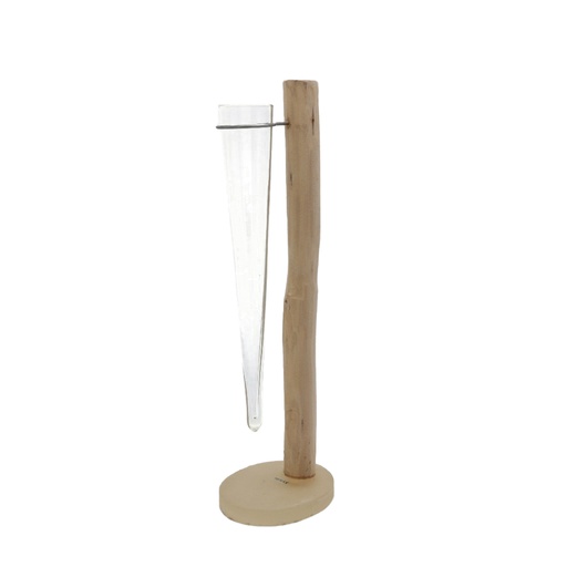 [SE000574] Vase soliflor support bois