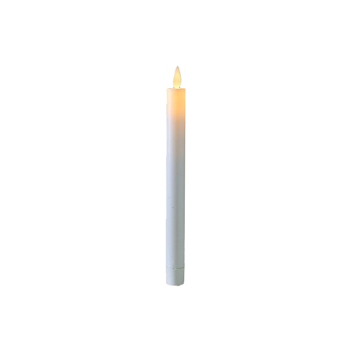 [SI000025] Bougie Sara flambeau LED blanche boite de 2 (piles2xAAA)