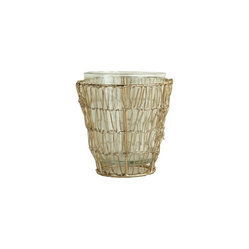 [WO000146] Photophore vase Nikki gold