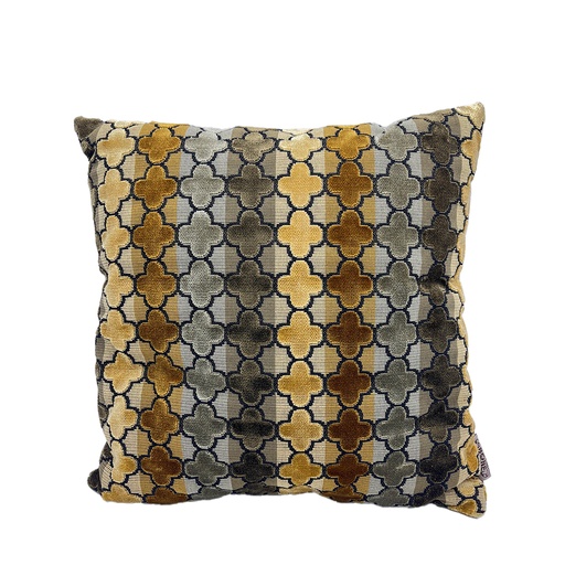 [ZU000060] Coussin velours jaune