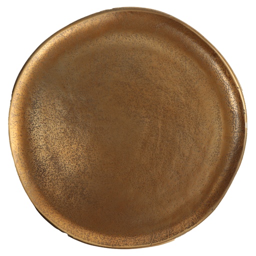 [ZU000078] Plateau Brasserie rond gold