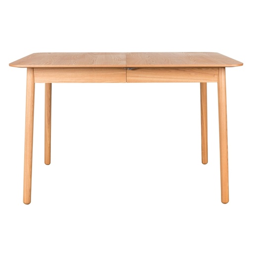 [ZU000030] Table avec rallonge en frêne naturel 120x162xH80cm