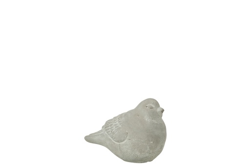 [JL000026] Oiseau ciment gris