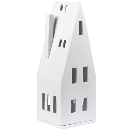 [RW000699] Maison toit pointu porcelaine