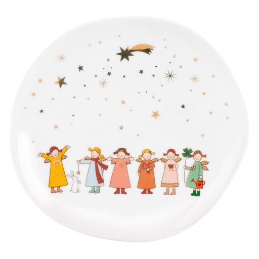 [RW000705] Assiette figurines porcelaine