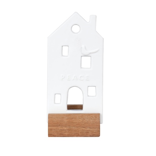 [RW000710] Photophore maison oiseau PLACE porcelaine