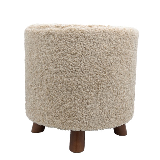 [JL000092] Pouf mouton beige