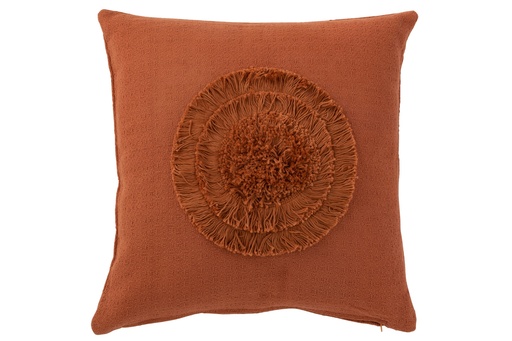 [JL000095] Coussin terracotta 45 X 45 cm