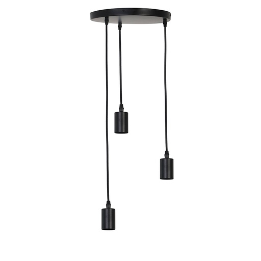 [LL000195] Suspension 3 fils BRANDON noir mat