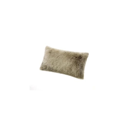 [AU000043] Coussin peau mouton Flax Taupe