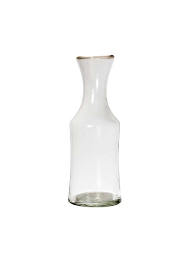 [CH001878] Pichet verre clair col évasé.