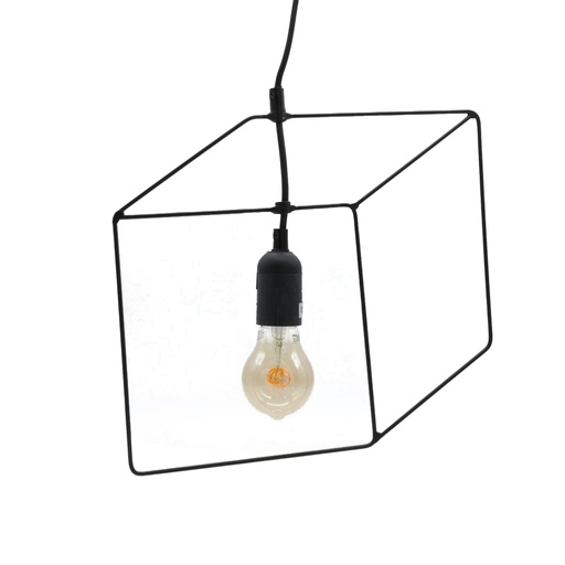 [CH002022] Suspension métal cube "illusion d'optique"