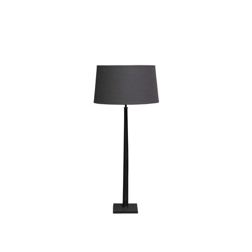 [CH001345] Lampe à poser Square abat-jour lin gris