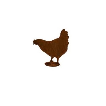 [OK000108] Silhouette poule marchant