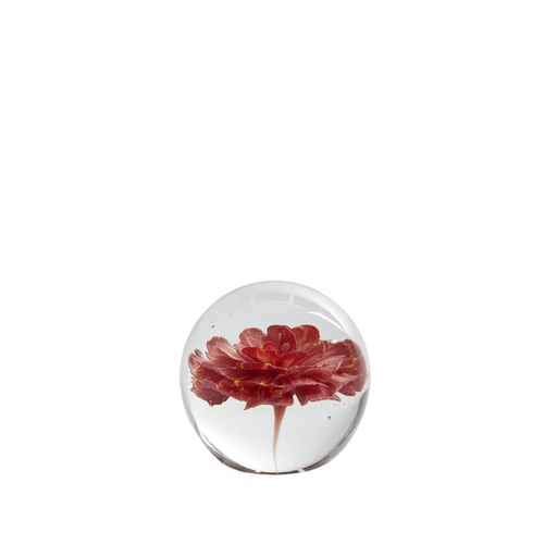 [LL000220] Ornement fleur verre corail