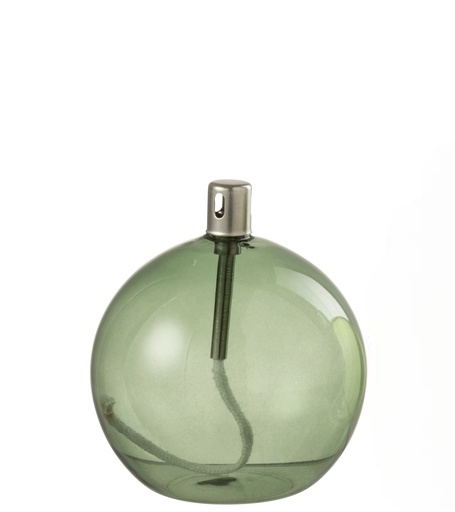 [JL000141] Lampe à huile boule vert foncé